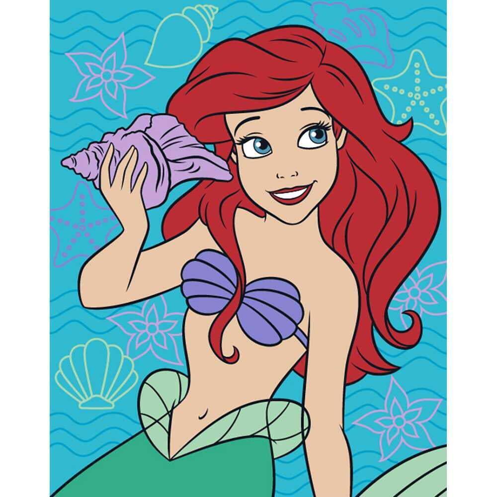 Disney Ariel The Little Mermaid Baby Raschel Blanket
